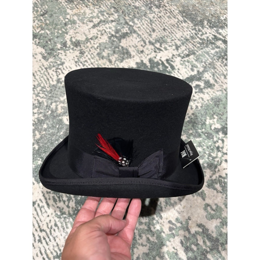 Bryan Michaels 100% Wool Authentic Tuxedo Top Hat Medium NEW